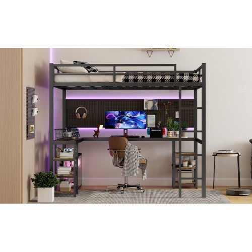 Transform Your Space with the Full XL Metal Loft Bed